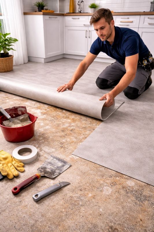 Linoleum Floor Installation in Anna, TX