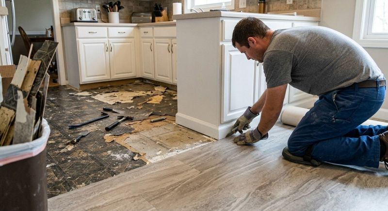 Linoleum Floor Installation in Rockwall County, TX