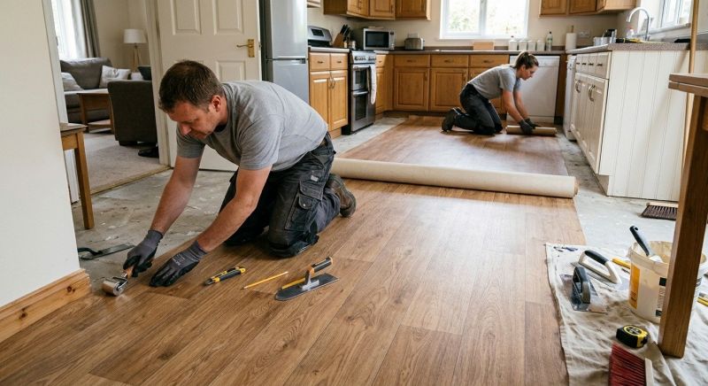 Linoleum Flooring Replacement in Allen, TX