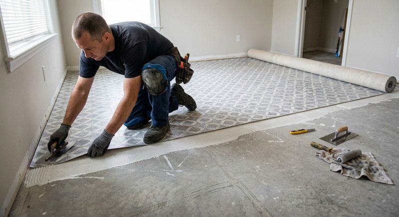 Sheet Flooring Installation in Addison, TX