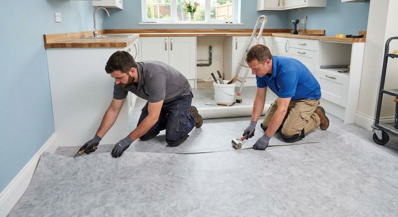 Sheet Linoleum Installation in Allen, TX