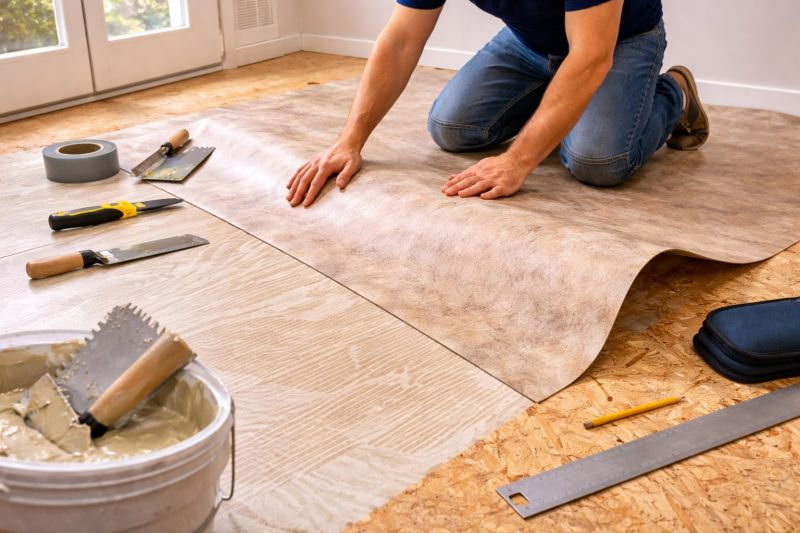 Sheet Vinyl Installation in Blue Ridge, TX